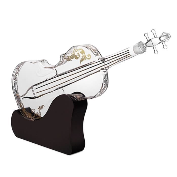 Whisky Carafe, Violon Vin Decanter Set, Distributeur de Boisson Boisson-Cadeau Ensemble
