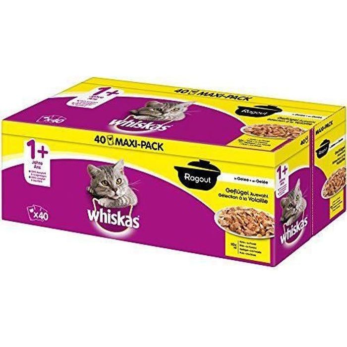 Whiskas 5900951267819 - COMMUTATEUR KVM - Doublure de Nourriture pour chats ragout + 1, 40 sachets