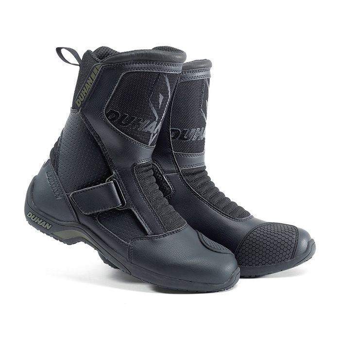 Vaster Moto Bottes Moto Homme Imperméables - Chaussures Motard à Lacets Certifiées CE Avec Protection Cheville