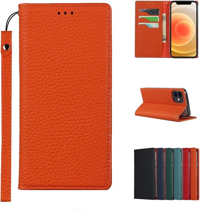 Housse Portefeuille IPhone 12 Mini - Cuir PU Avec Porte-cartes - Noir
