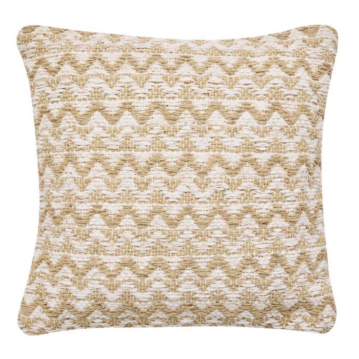Douceur dIntérieur Coussin Louméo 40x40 cm Naturel - Housse déhoussable Douceur dIntérieur Coussin Louméo 40x40 cm Naturel - Housse déhoussable