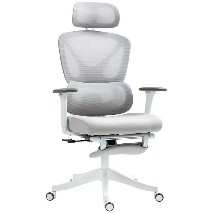 Fauteuil de bureau - HOMCOM - hauteur réglable dossier inclinable appui-tête rotatif soutien lombaire réglable - noir
