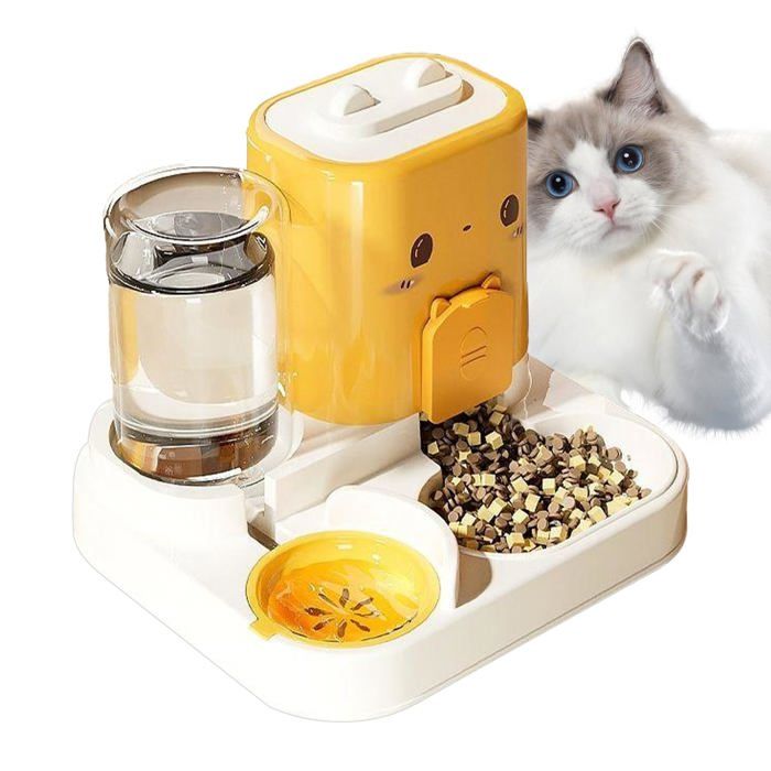 Comparer les prix de Distributeur Automatique de Nourriture pour Animaux  Distributeur Automatique Nourriture Sèche Eau pour Chat