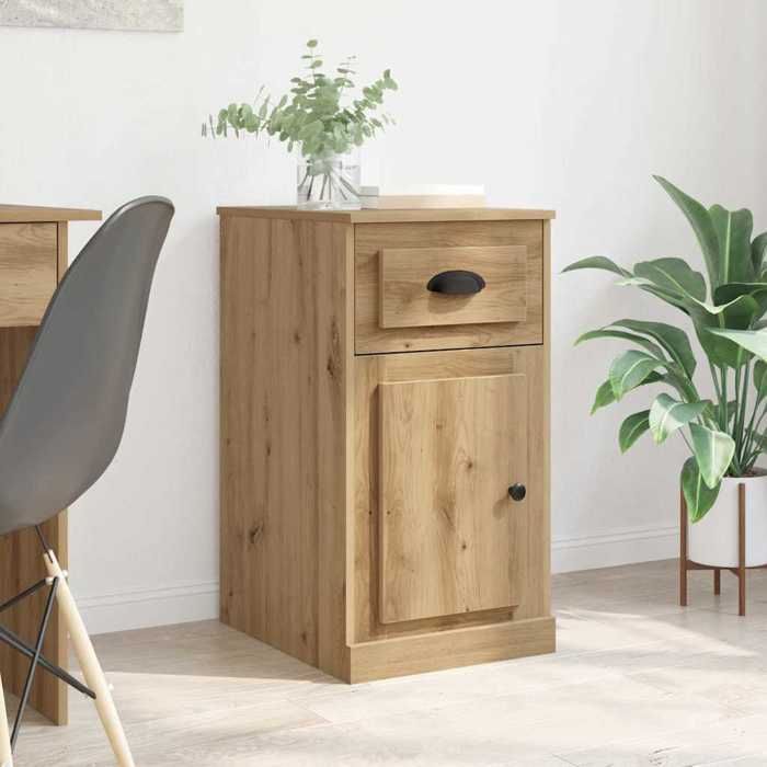 Moderne Cabinet salon - Meuble dappoint Chêne artisanal 40 x 50 x 75 cm@FR(365870）