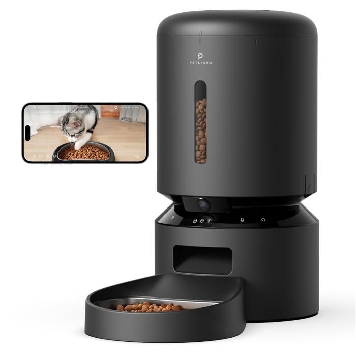DISTRIBUTEUR AUTOMATIQUE PETLIBRO Granary 5L - Conteneur Croquettes - CAMÉRA