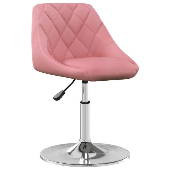“Winter SaleTOP Chaise de cuisine Rose - Chaises à manger pivotantes lot de 4 Rose Velours PRO46556