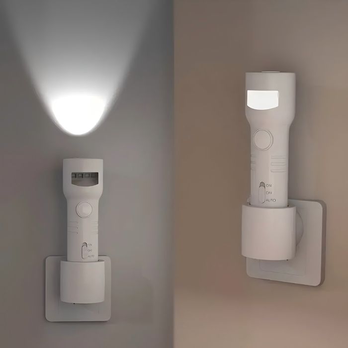 Lampe de Poche Rechargeable 3 Modes 350 mAh Lampe Torche LED Veilleuse Avec Détecteur de Mouvement