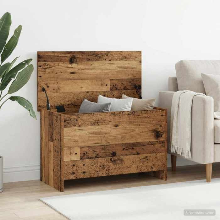 vidaXL Coffre de rangement avec stockage Bois ancien 80 x 40 x 50 cm 8011265