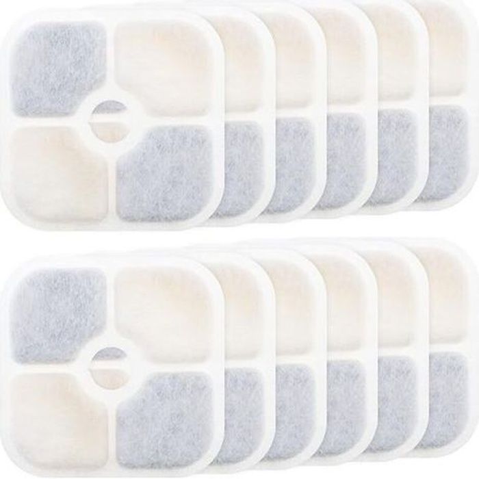 Cartouches filtrantes pour fontaine à eau pour animaux (12 pièces) - Compatibles avec Catit PIXI 43717 Cartouches filtrantes pour fontaine à eau pour animaux (12 pièces) - Compatibles avec Catit PIXI 43717