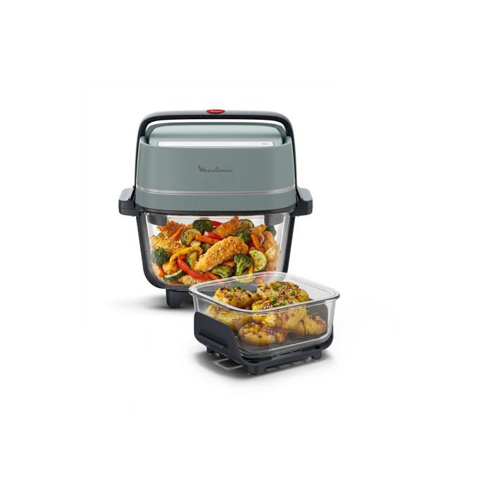 Airfryer Moulinex Crisp & Go FY7014E0 Verre Double Compartiment - vue 2