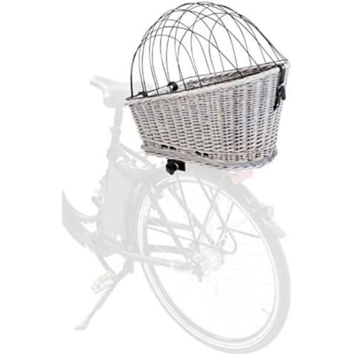 Paniers Vélo Pour Chiens - Panier Treillis Porte-bagages Saule/métal 35 X 49 55 Gris 2259 Kg