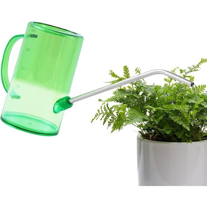 Arrosoir Intérieur 1 L Vert – Bec Long Pour Un Arrosage Précis – Léger Et Anti-fuite – Pour Plantes D’intérieur