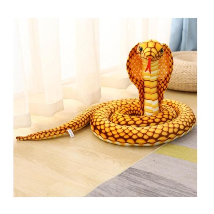 170cm Cobra Figure Python Peluche Jouet Doux Animal Rembourré Serpent ...