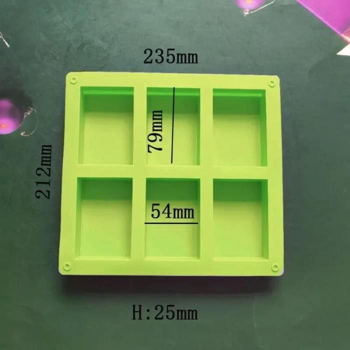 2 Moules Carrés Silicone 21x21x5cm - Pour Gâteau, Brownie, Brioche - Support Four -40°C à +250°C