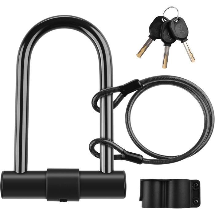 Antivol Vélo, Cadenas Velo Antivol avec 2 Clés, Antivol Trotinette