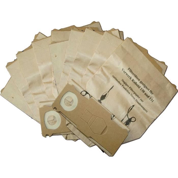20 Staubsaugerbeutel Für Vorwerk Kobold 130/131 - Mit Filtern