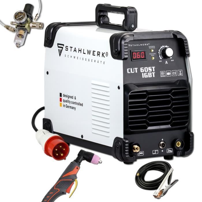 Découpeur Plasma STAHLWERK CUT 60 ST - 60A, Coupe Jusqu'à 24mm - Garantie 7 Ans