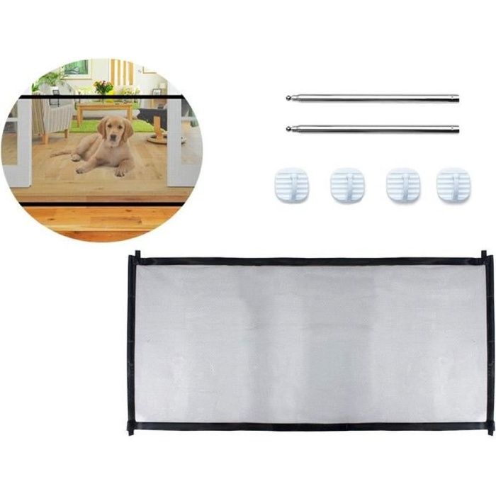 Barrière de sécurité Magique 180x75cm Noir Pour chiens et chats — free download
