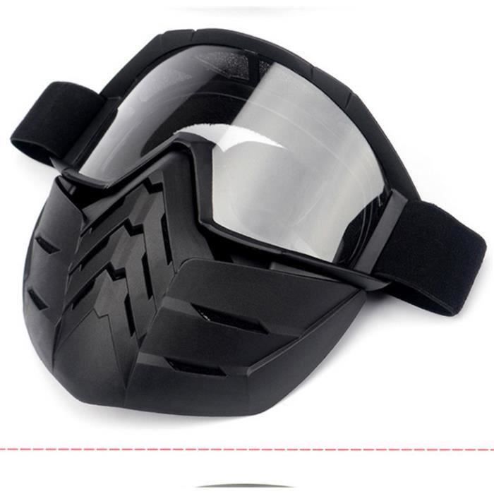 Détachables Masque tactique fraîche douce Bullet Dart Miroir de protection  Masque pour Nerf - Transparent