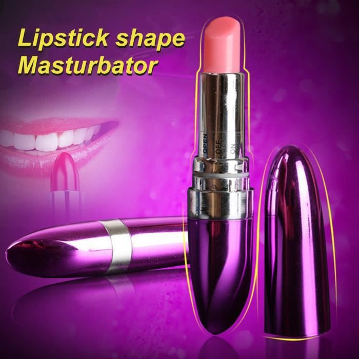 Vibromasseur Rouge à Lèvres – Vibrations, Noir, Colis Discret, Neuf