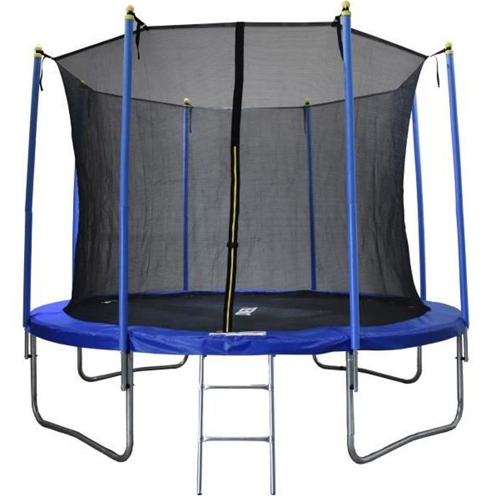 Trampoline - TEENO - Ø305cm - Bleu - Extérieur -