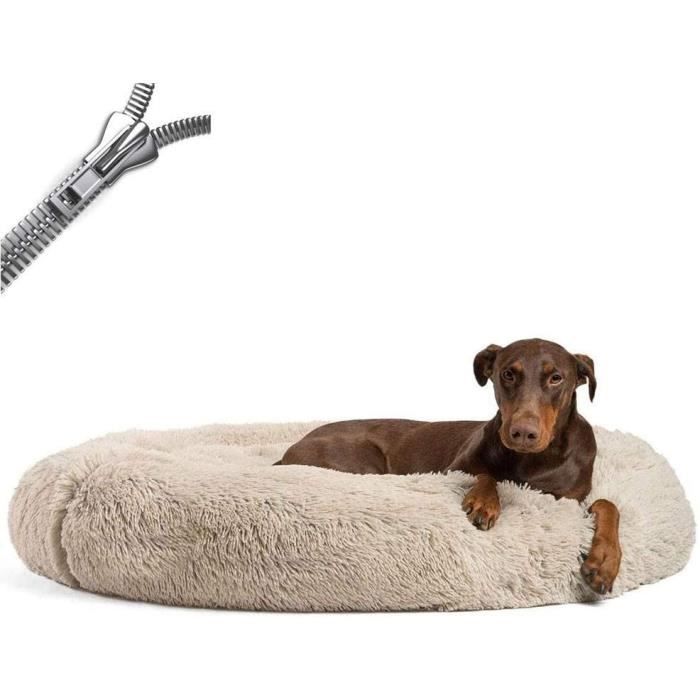 Lovpet® Panier orthopédique pour chien - Avec gamelle + 3 os à mâcher -  Pour petits, moyens et grands chiens - Housse amovible et lavable - Taille  XL