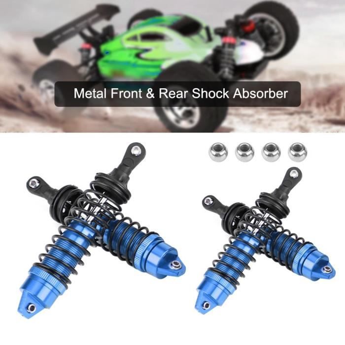 Amortisseur RC Métal 85mm – 2 Pièces Bleues – Upgrade TRAXXAS SLASH 2WD – Pièce Détachée