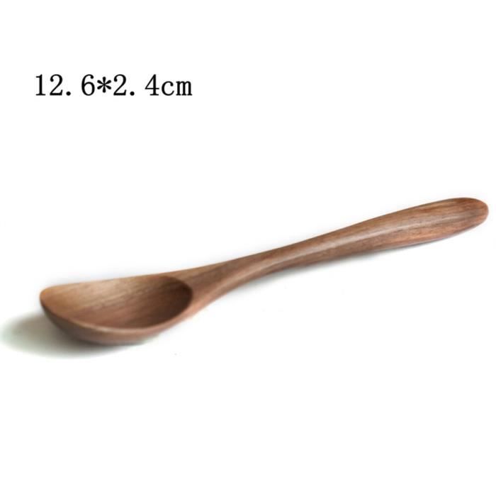 Lot De 2 Longues Cuillères à Café En Bois - 22,9 Cm - Parfaites Pour Miel, Cocktails, Café - Ustensile Cuisine Durable