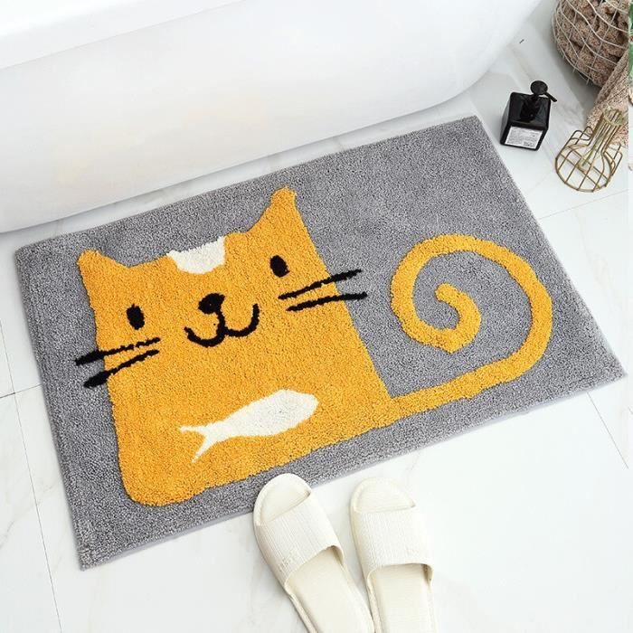 Paillasson Nœud Absorbant - Tapis De Salle De Bain Antidérapant, Séchage Rapide Et Déco Mignonne