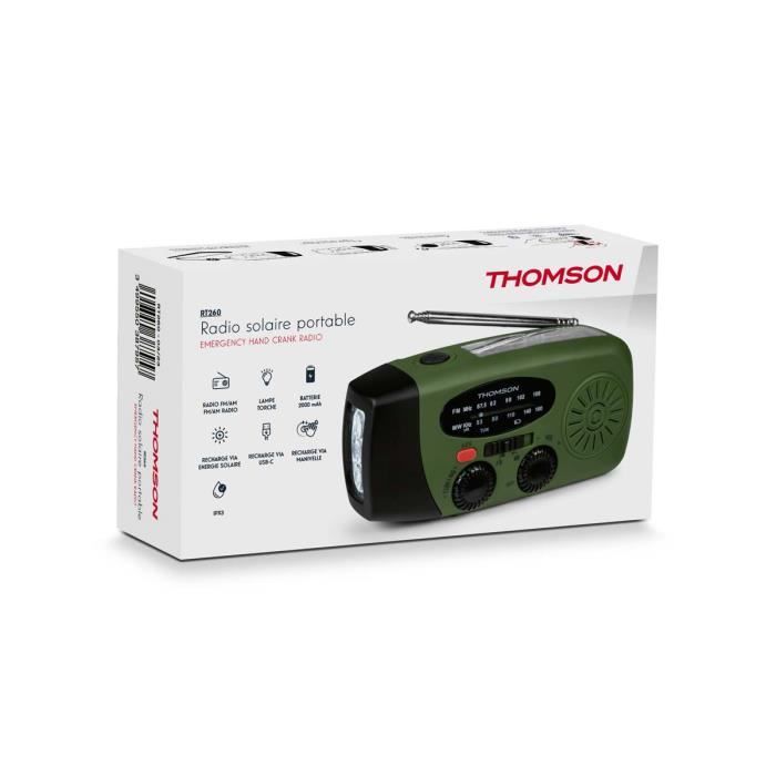 Radio solaire portable RT260 Thomson