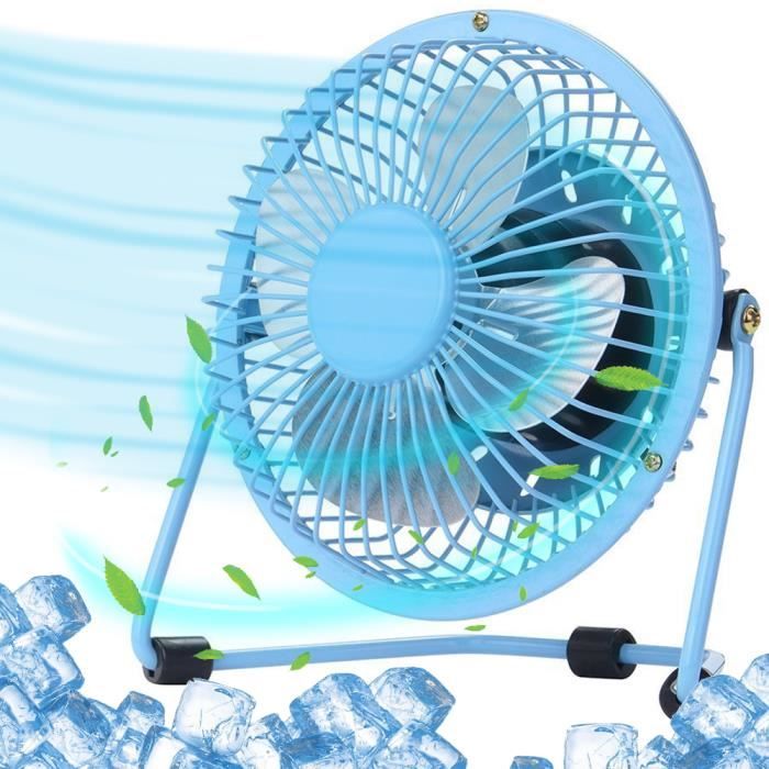 Mini Ventilateur - BOOLING - Métal Léger - Silencieux - USB-A - Pivotant 360° - Booling