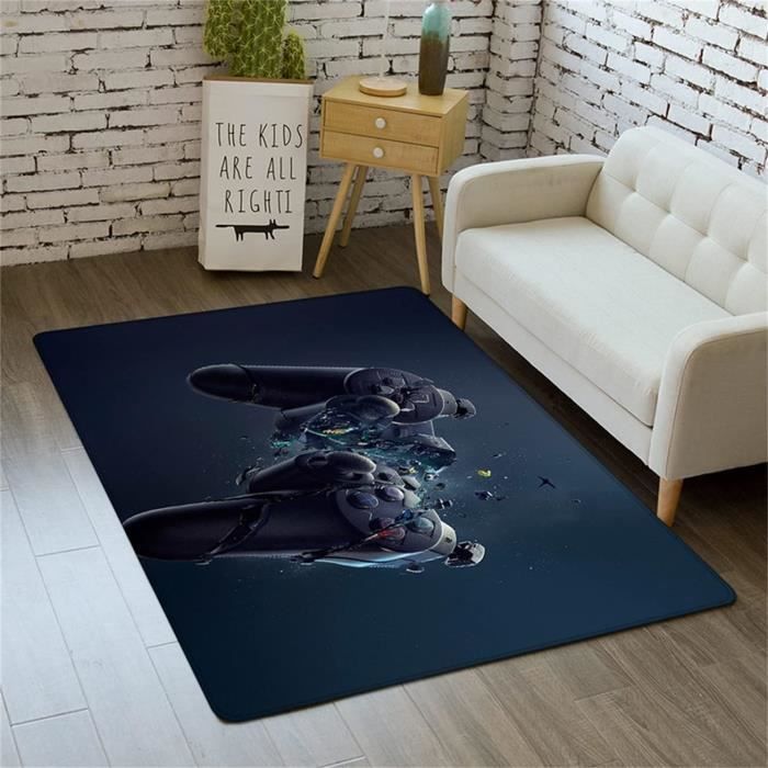 Tapis De Sol Football - Décoration Chambre Enfant Ou Ado - Antidérapant Lavable - 80x120 Cm - 9