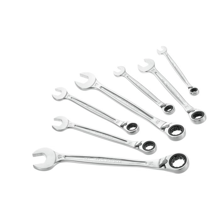 Jeu de 7 clés mixtes à cliquet FACOM - 467B.J7PB - 8 10 12 13 14 17 19 mm