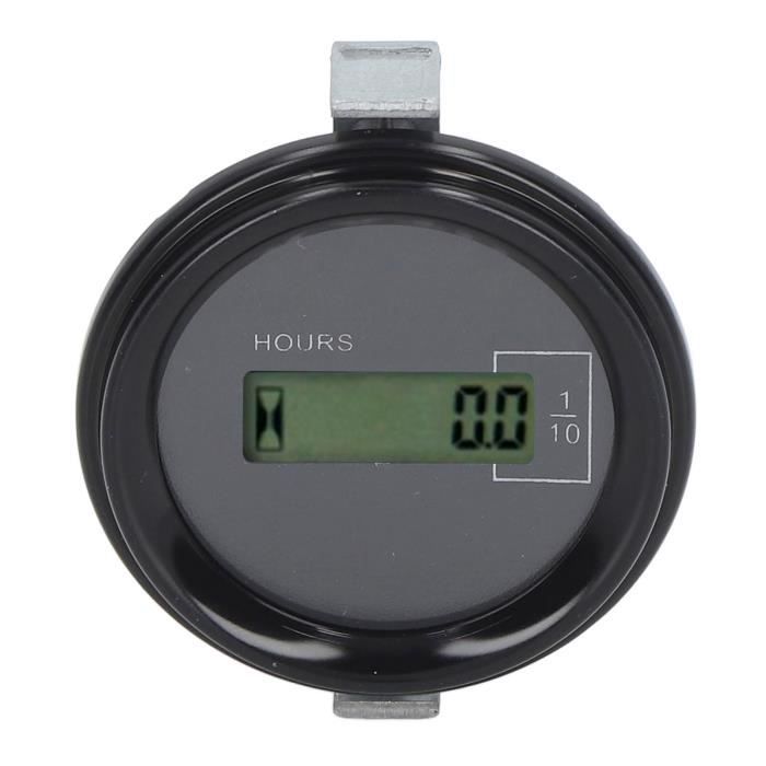 SANON Compteur Horaire Jauge Ronde Étanche 12V 24V 36V - Pour Moteur Tracteur Bateau Marin