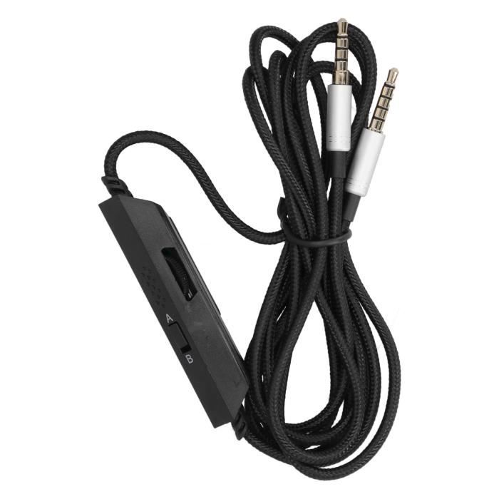 Câble De Remplacement Cordon Audio Avec ContrôLe Du Volume Du