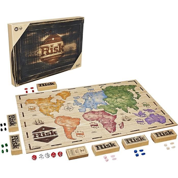 Risk, edition Rustique en Bois, Jeu de societe de strategie, Version  francaise, de 2 a 6 Joueurs - Cdiscount Jeux - Jouets