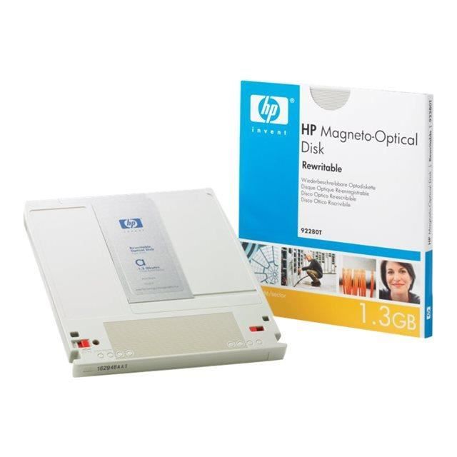 Disque magnéto-optique HP 1.3 Go pour Mac/PC - Stockage HPE StorageWorks 600mx/700mx - Garantie limitée à vie