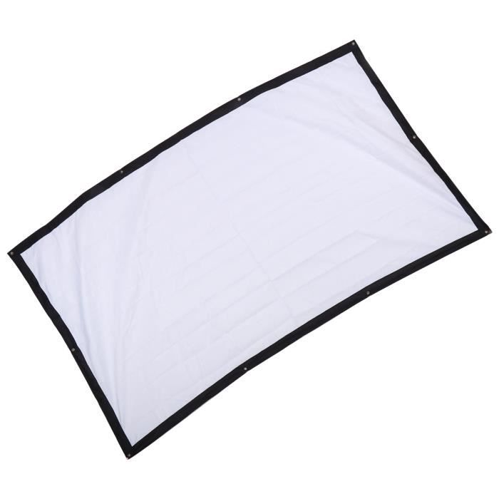 Écran Projecteur Portable Giyofom 72 Pouces - HD 16:9, Pliable, Anti-Froissement - Pour Intérieur/Extérieur
