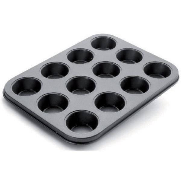 Plaque 12 mini muffins IBILI Moka - 25 x 19 cm