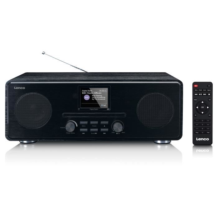 Radio DAB+/FM avec lecteur CD et Bluetooth Lenco DAR-061BK Noir