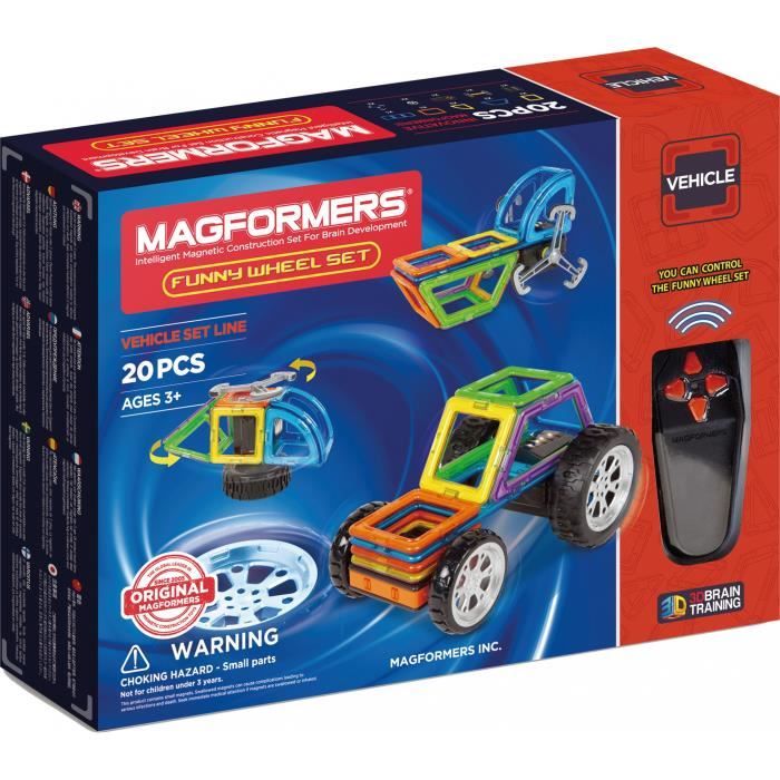 Magformers – Roues Magnétiques – Jeu De 2 Axes Avec Roulettes – 713007