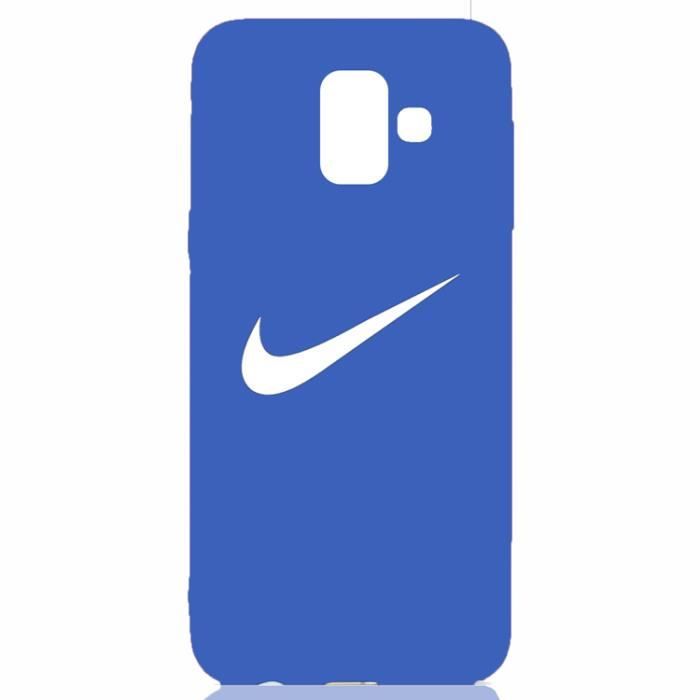 2 X Coque Samsung Galaxy J4 Plus 2018 Nike Doux Souple TPU