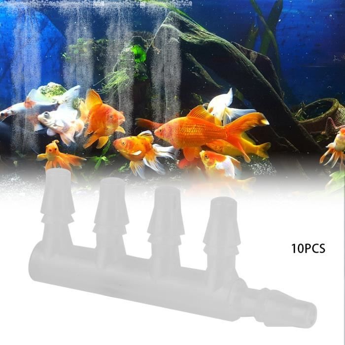 Connecteur de tuyau en plastique pour poissons d'aquarium