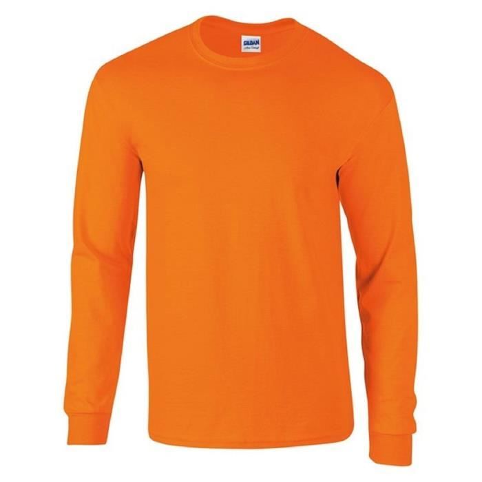T shirt manches longues Homme 2400 orange fluo Orange