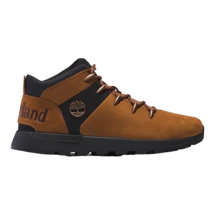 Timberland Baskets - TIMBERLAND - SPRINT TREKKER MID LACE U - Marron - talon plat - a lacets - cuir