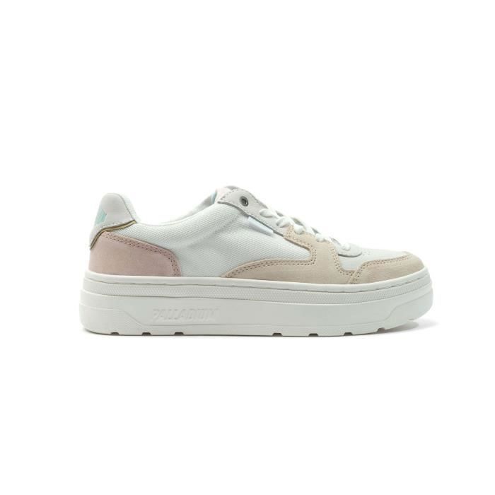 Baskets femme Palladium Pallasphalt Lo PALLADIUM Version basse Star white sand m Cuir Lacets Plat Star white sand m Cdiscount Chaussures