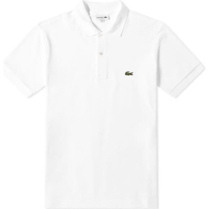 Polo Lacoste blanc L1212 homme Cdiscount Pr t Porter