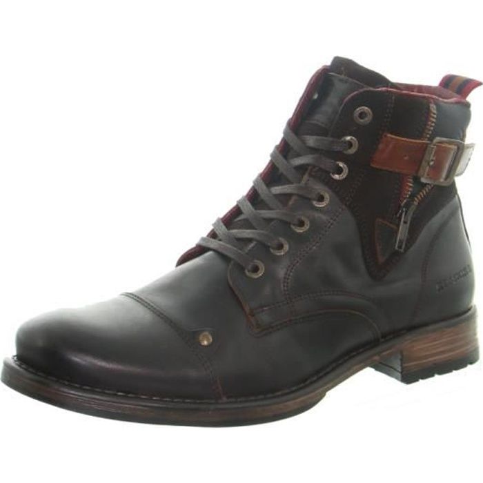 Bottines Redskins homme Yero taille Marron Cuir Lacets 