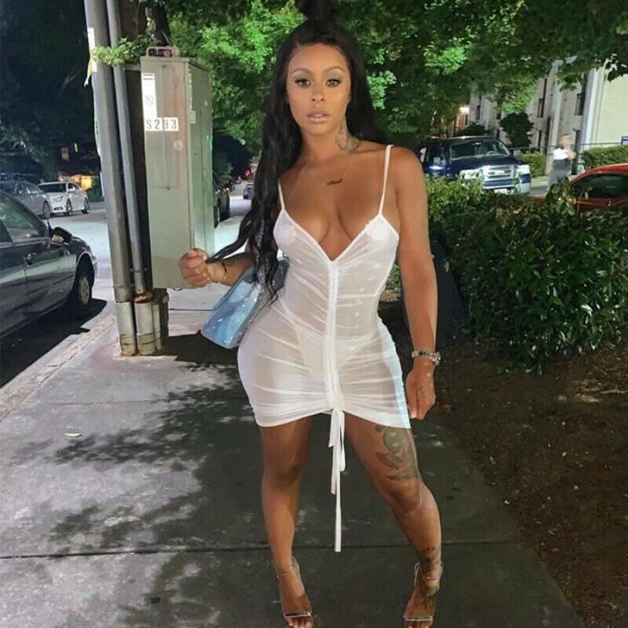 Robe ultra courte transparente hot sale