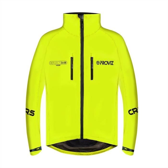 veste de cyclisme - proviz - reflect360 crs - jaune - homme - respirant - vélo sur route - manches longues